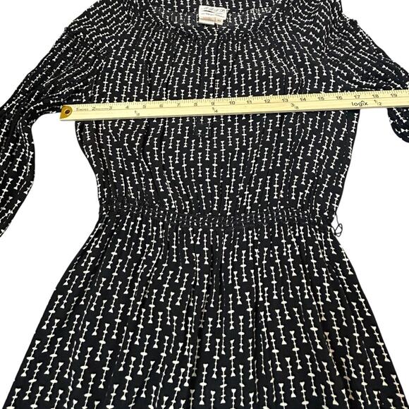 Max Studio Dress Womens Size XS Black Tan Stretch Waist Wide Belt Business Y2K - Picture 11 of 14